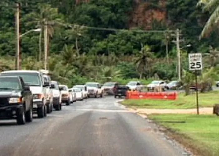 Motorists delayed by construction on Malojloj road