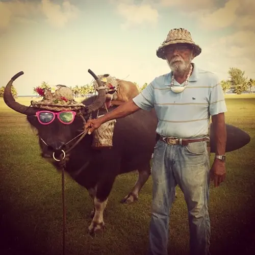 John Santos, handler of Lucy the Carabao, passes away