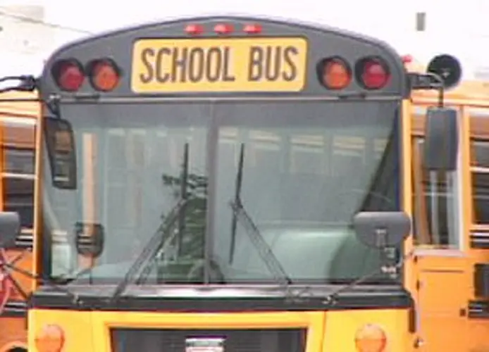 How did two drunk men board a school bus filled with kids?