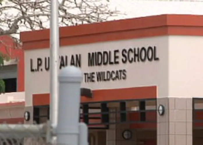 Knife confiscated from student at middle school