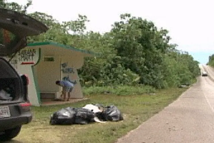 Northern bus stop targeted by illegal dumpers