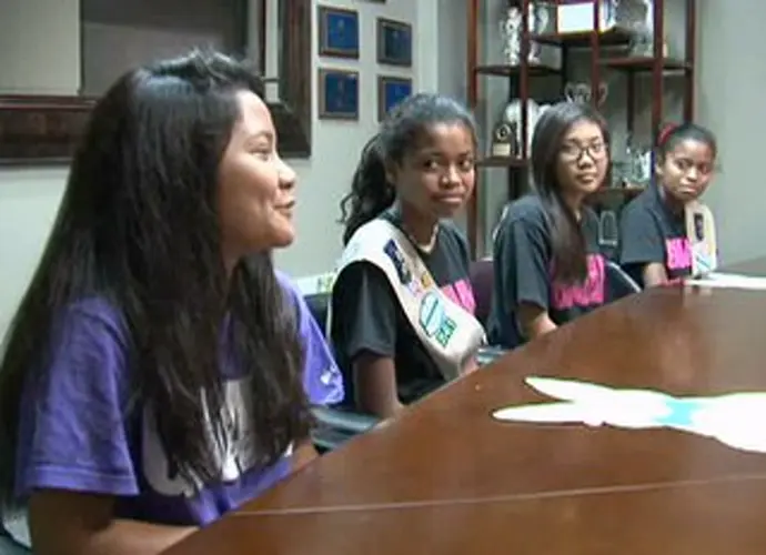 Girl Scouts dedicate themselves to helping others