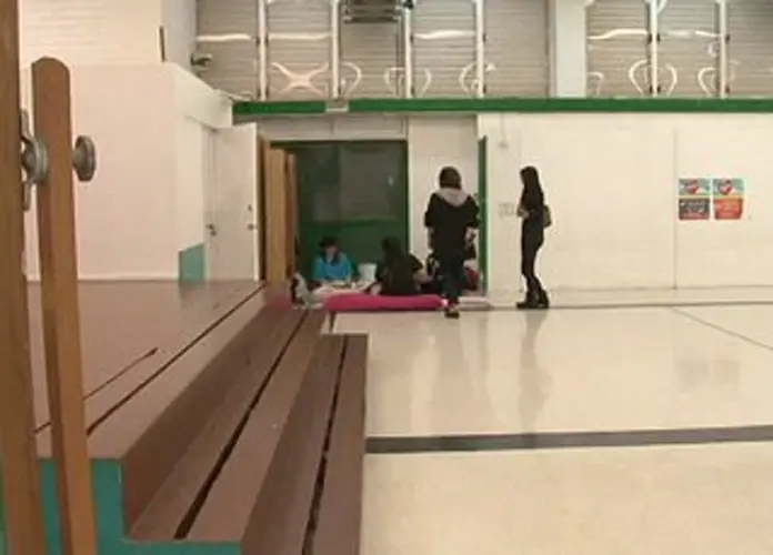 Over 1,000 people staying in storm shelters