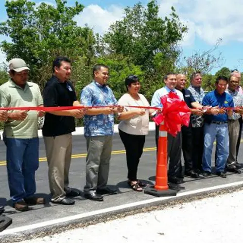 DPW celebrates opening of new roadways in Tiyan, Dededo
