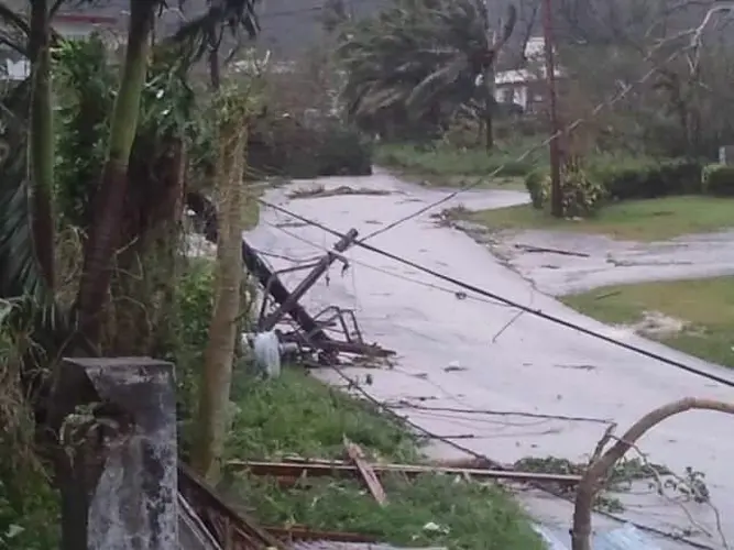 Massive damage in Saipan from Typhoon Soudelor