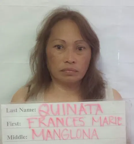 Frances Quinata turns herself into police