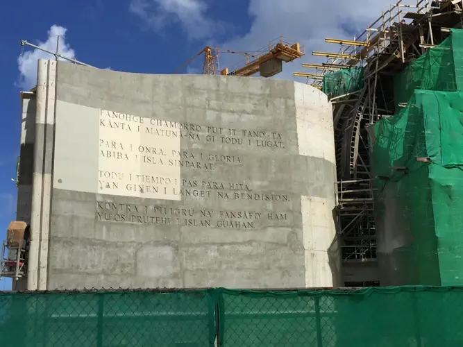 Spelling snafu on wall of new Guam Museum