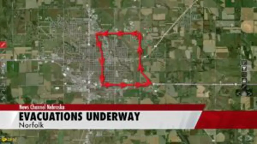 Evacuation underway in Norfolk