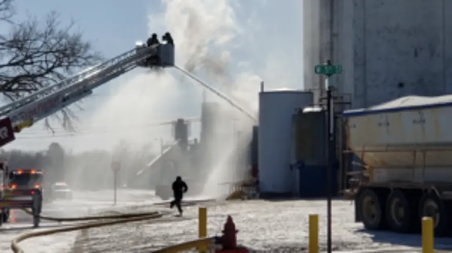 York Grain Dryer Fire