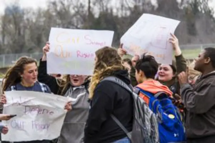 Council Bluffs students hold walkout over transgender student seeking to use women's bathroom