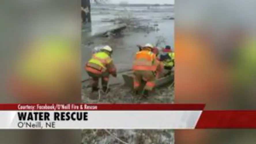 Resident rescued from a flooded O'Neill home