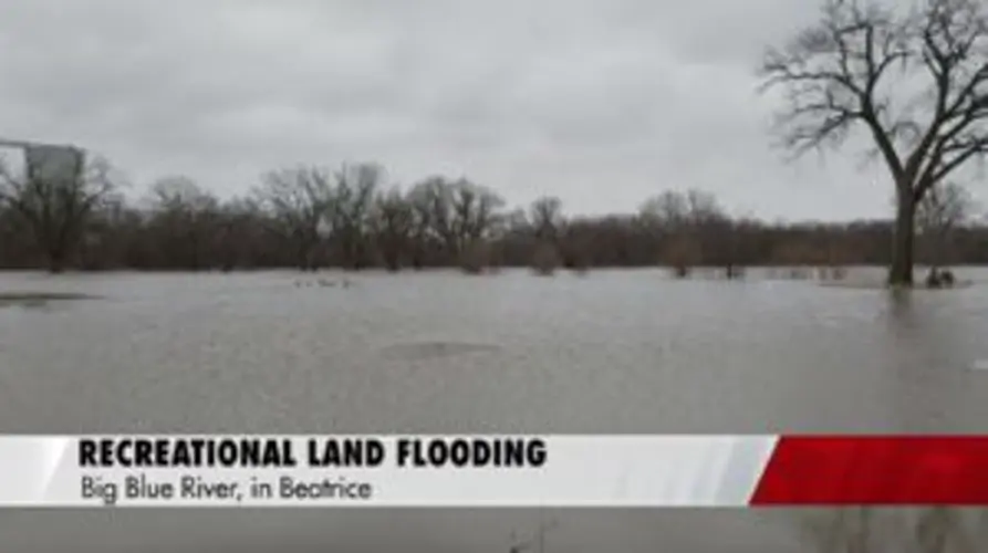 Beatrice recreational land inundated with floodwater