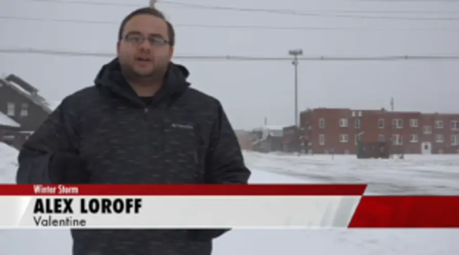 Valentine snow slows down, but the wind does not