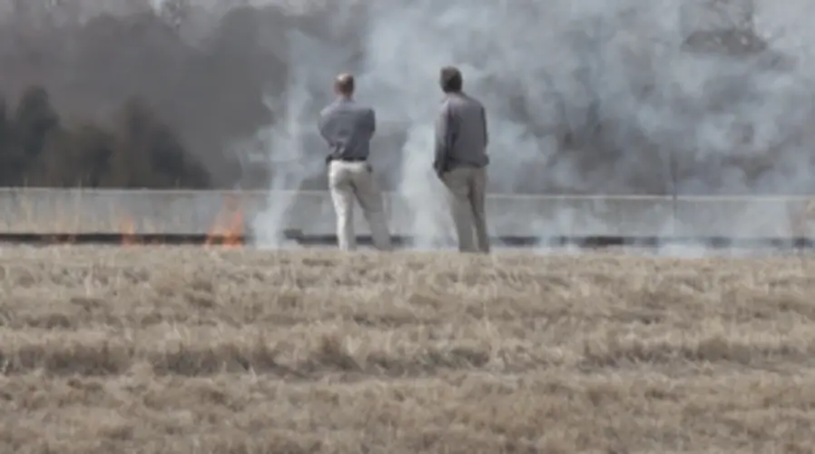 Grass Fire Near Northeast Community College