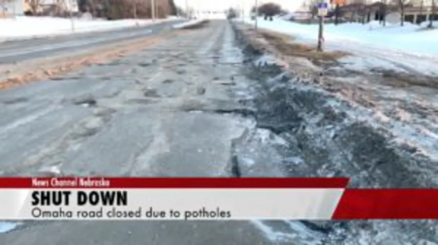 Omaha closes part of South 144th Street because of rough road conditions