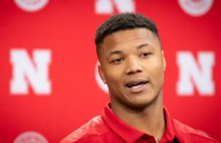 Nebraska's Lamar Jackson can't help but smile about becoming a first-time father
