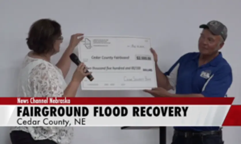 Flood-battered community raises funds for county fairground