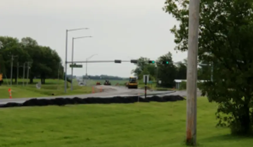 Getting a New Highway Surface, East of Beatrice