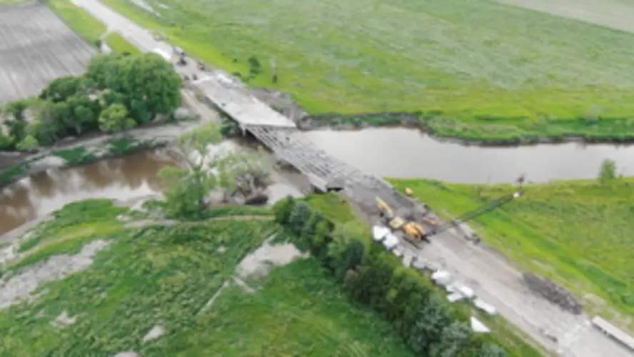 Highway 13 bridge being repaired