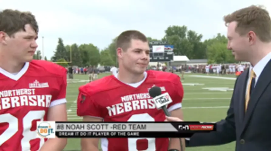 Red Team Players of the Game Noah Scott and Kyle Smith
