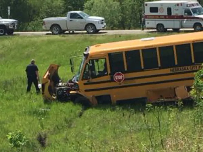 School bus accident involves elementary students from Nebraska City