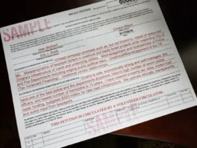 Exclusive: Stothert Recall Petitions Taken Out, Clock Now Ticking