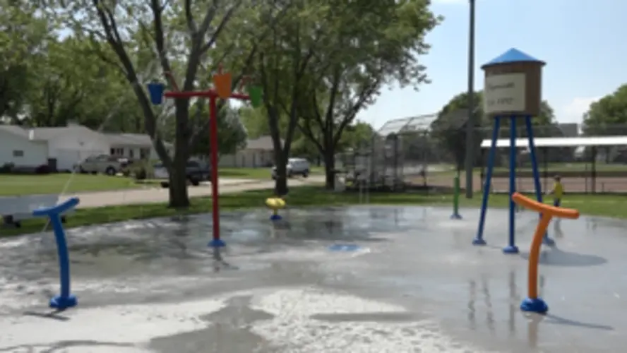 Plymouth's Memorial Park now features a splash pad for a summer cool-down option