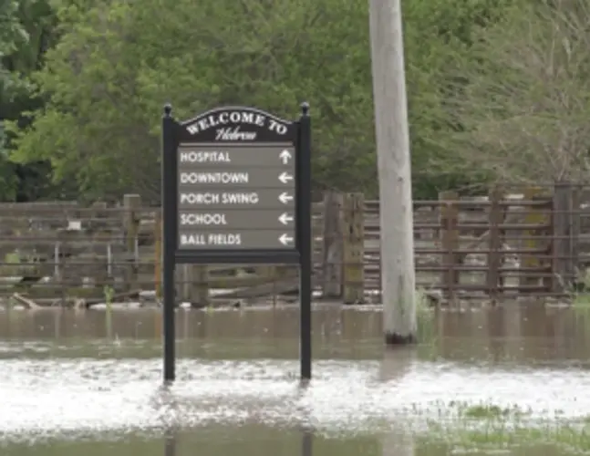 Hebron, rural Thayer County dealing with flooding from Little Blue River
