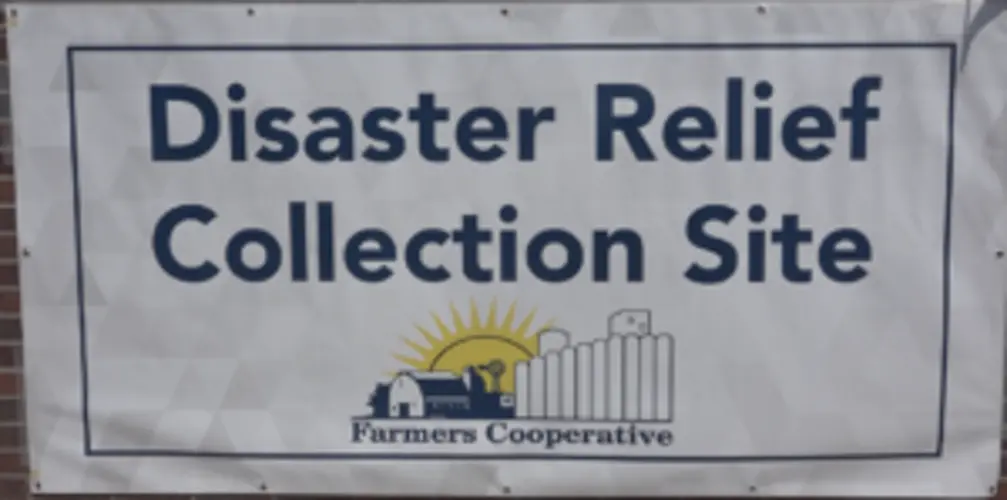 Farmers Cooperative collects over $80,000 and several pallets of farming supplies for flood victims