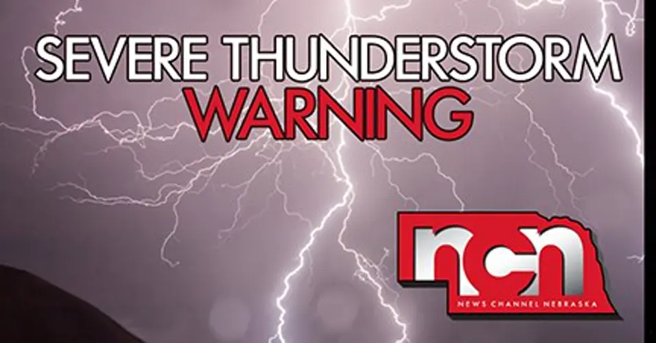 Severe Thunderstorm Warning for Cass County, Severe Thunderstorm Watch for Johnson, Otoe, Pawnee Counties