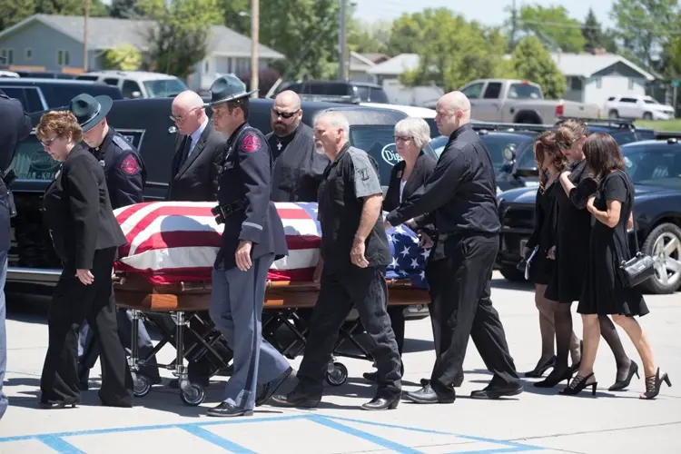 Law enforcement officers, the public honor Trooper Jerry Smith at Scottsbluff funeral