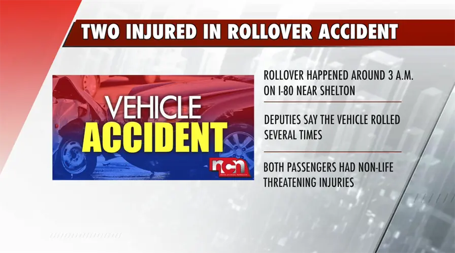 Rollover crash on Interstate 80 near Shelton