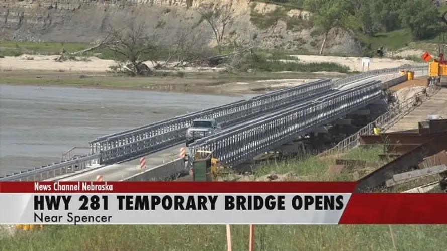 Highway 281 Temporary Bridge Opens