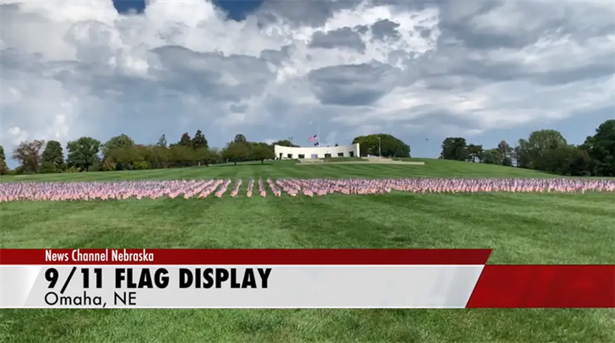9/11 Tribute of Flags on display