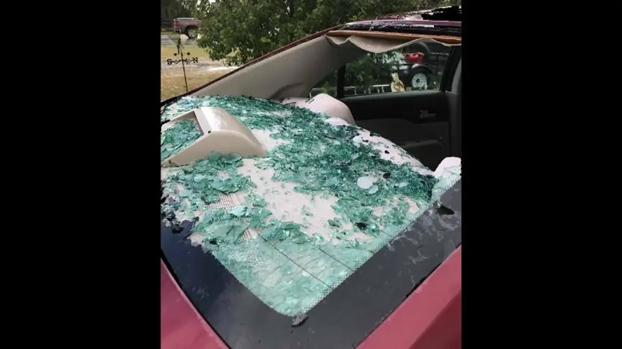 Imperial cars, homes slammed with fall hail storm