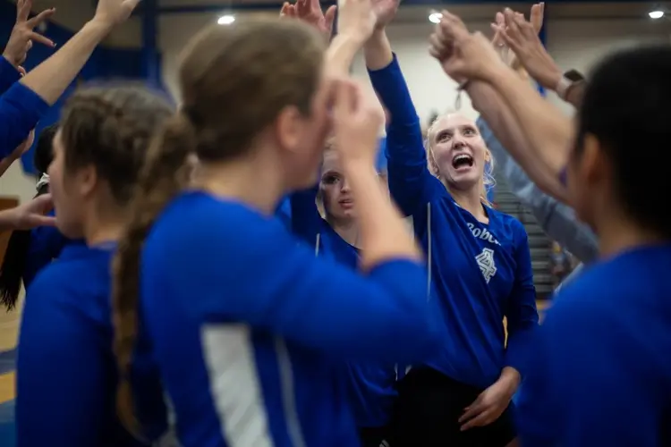 Photos: Peru State volleyball vs. William Penn
