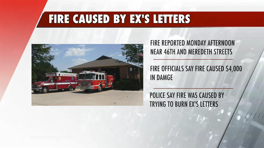 Apartment Fire Caused By Burnt Ex's Letters