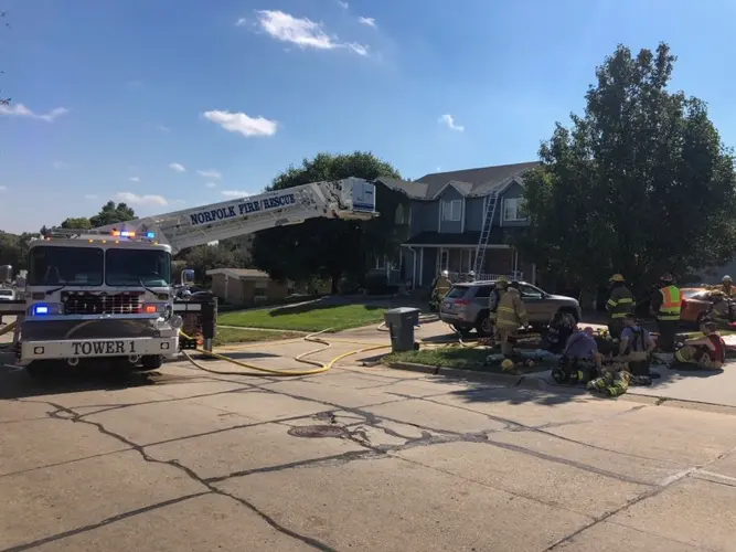 Crews Battle House Fire Near 18th and Prospect