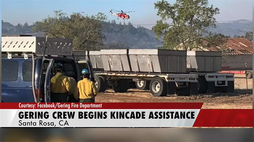 Gering Firefighters Work with Multiple Crews to Contain Kincade Fire in California