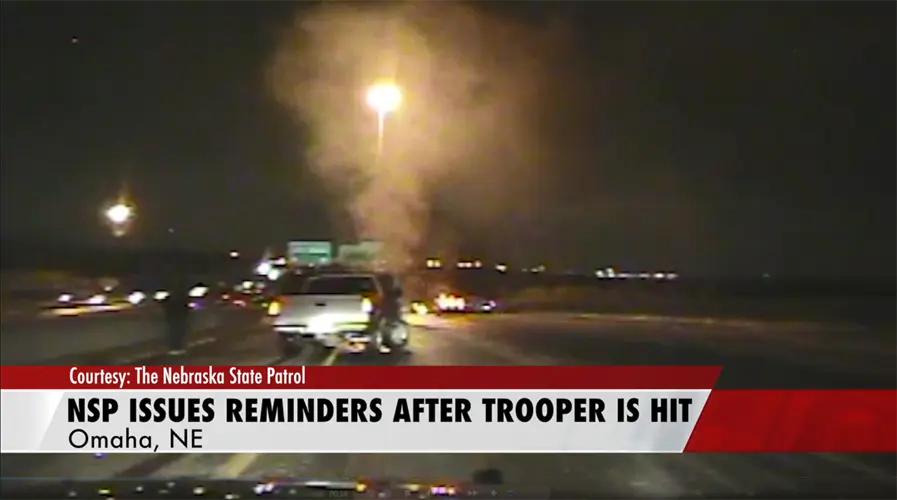 NSP Issues Reminders After Trooper Hit by Car