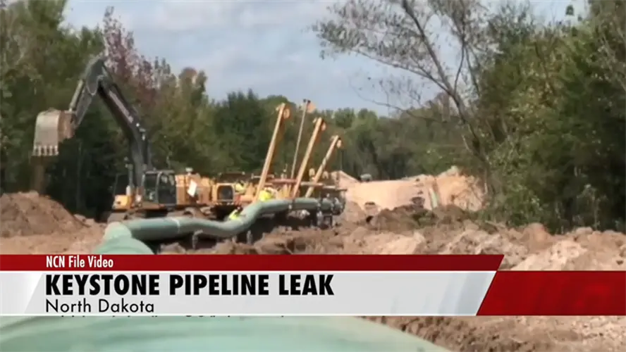 Keystone oil pipeline leaks 383,000 gallons in North Dakota