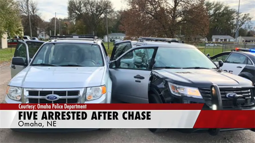 Five juveniles in custody after police chase