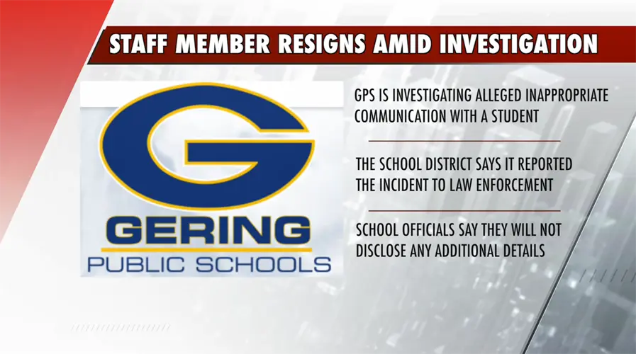 Gering Public Schools staff member resigns amid investigation involving a student