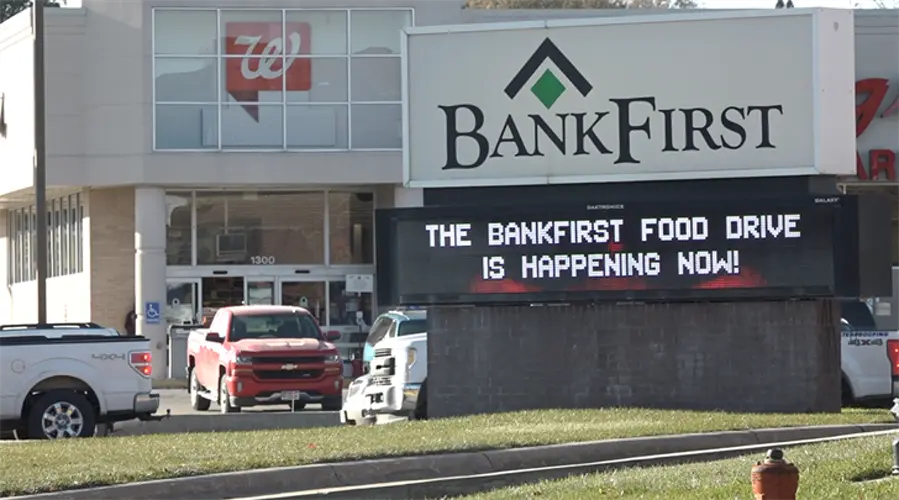 BankFirst Holds Food Drive