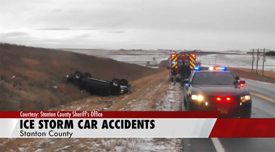 Ice Shower Causes Two Separate Accidents Stanton County