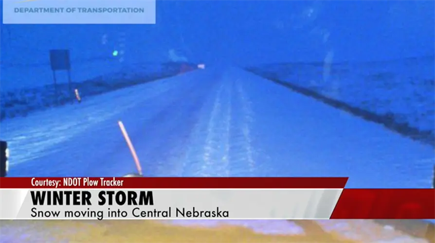 Winter Weather moving into central Nebraska