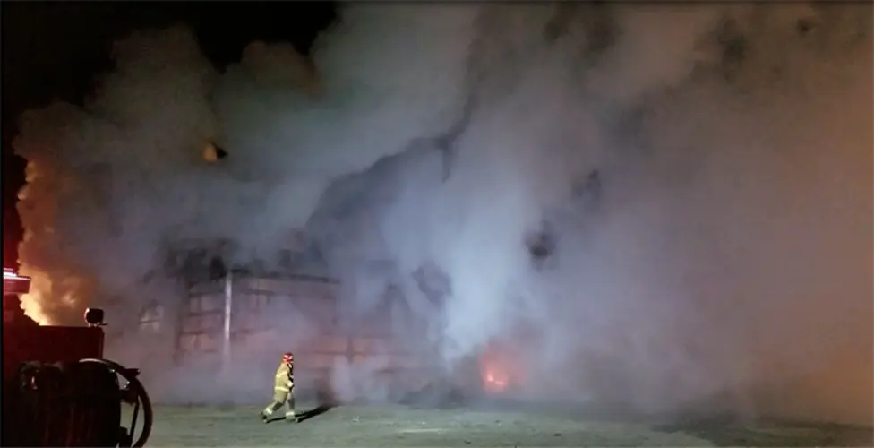 Fire East of Beatrice Destroys Machine Shed, Vehicles Inside