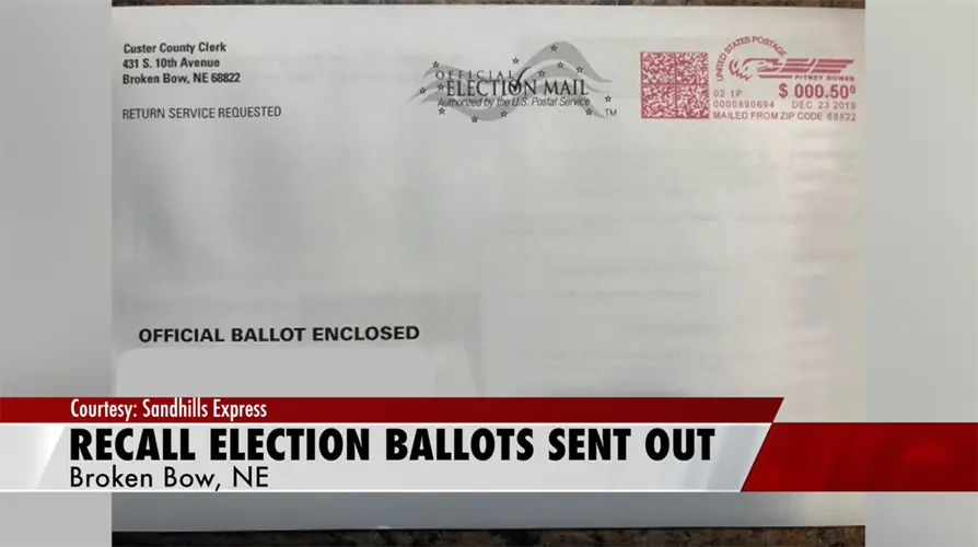 Recall Election Ballots Sent Out