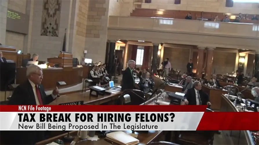 Nebraska bill would give tax break for hiring felons