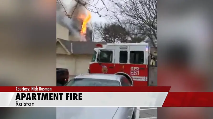 Blaze tears through Ralston Apartment complex Sunday afternoon